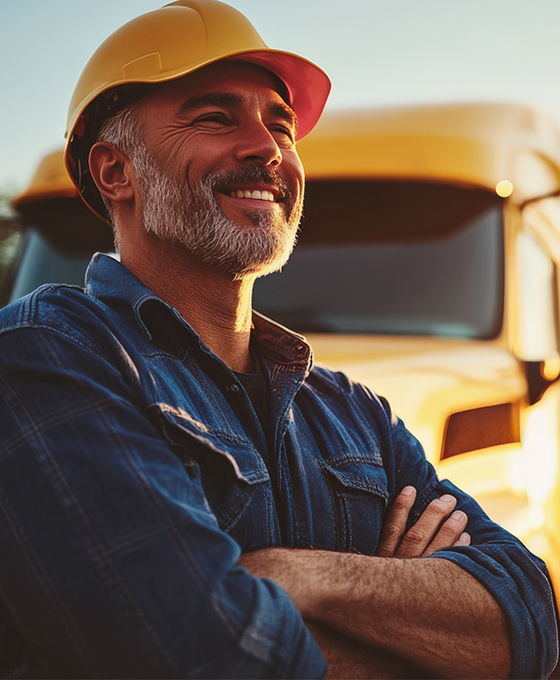 routier souriant